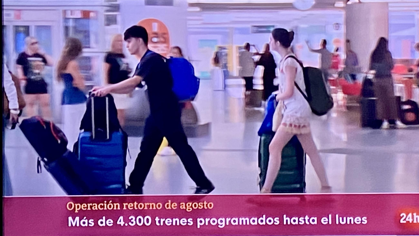 Un informativo sobre el final de las vacaciones de agosto.