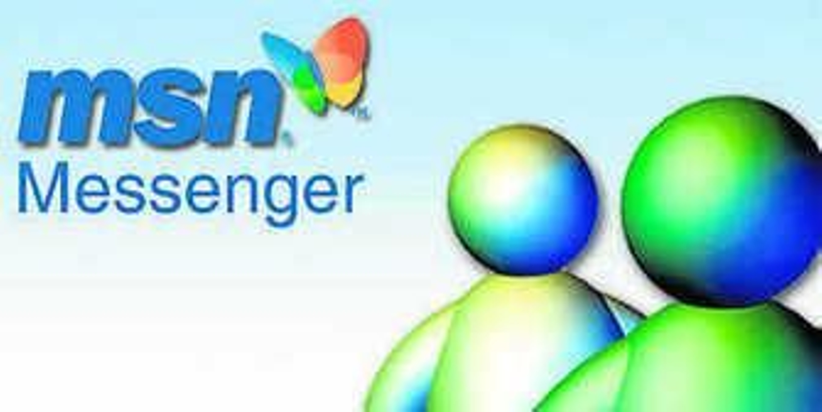 Imagen icónica del MSN Messenger de Microsoft con los dos 'cabezones' en verde y que anunciaban la conexión de los usuarios al servicio.