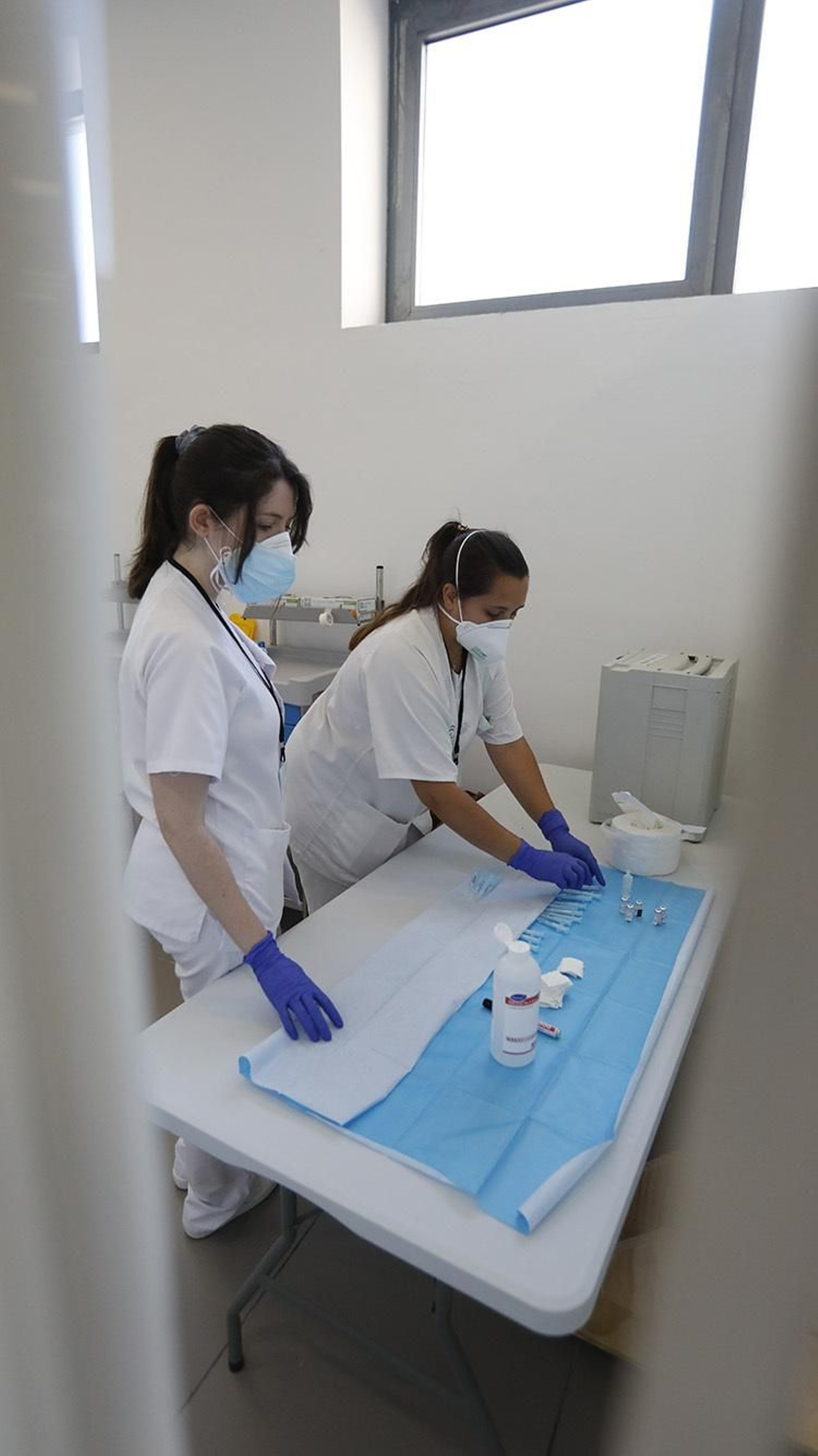 Las fotos de la vacunación contra  la Covid-19 en La Línea de la Concepción