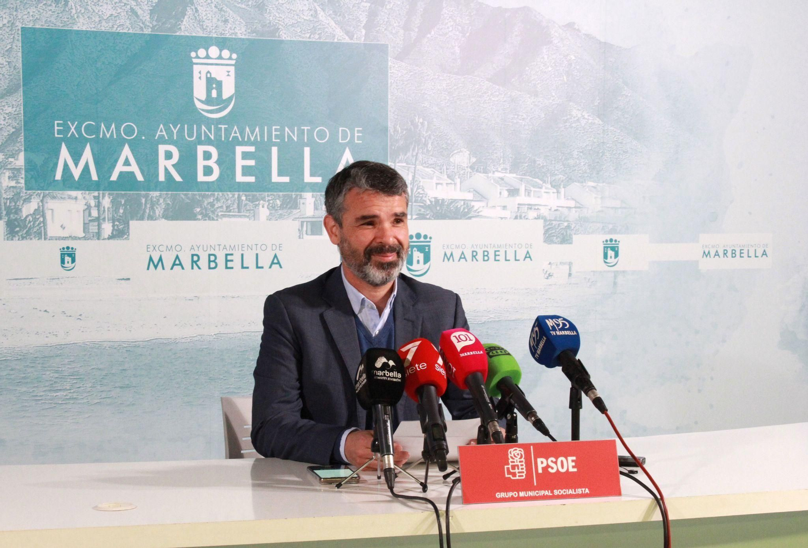 El portavoz del PSOE de Marbella, José Bernal.