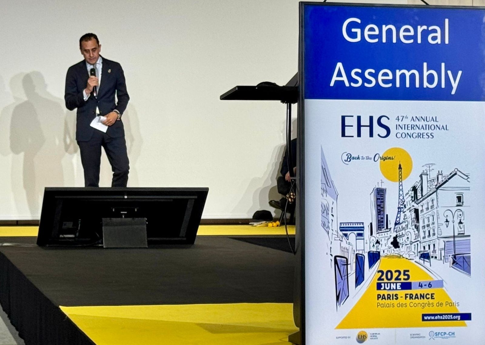 El doctor Salvador Morales en el Congreso de la EHS.