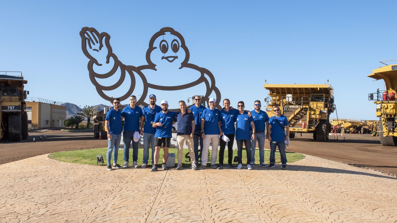 Imagen ante el famoso Bibendum.