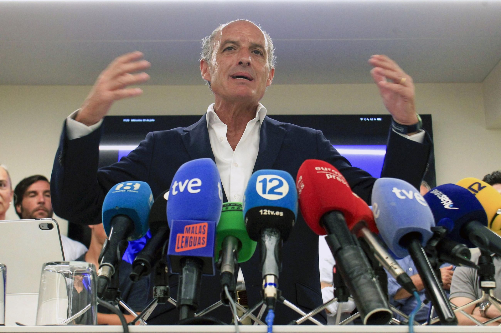 El ex presidente valenciano Francisco Camps, en una comparecencia reciente. El ex presidente valenciano Francisco Camps, en una comparecencia reciente.