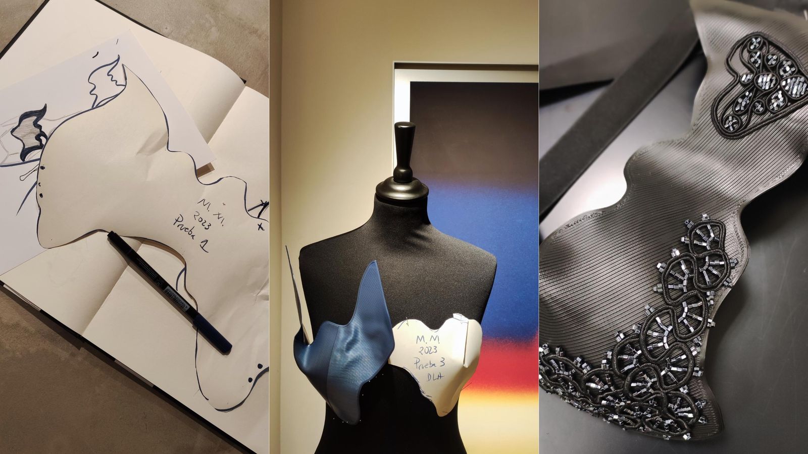 Elementos para las creaciones de la firma 'De los Aires', del onubense Jona Camacho