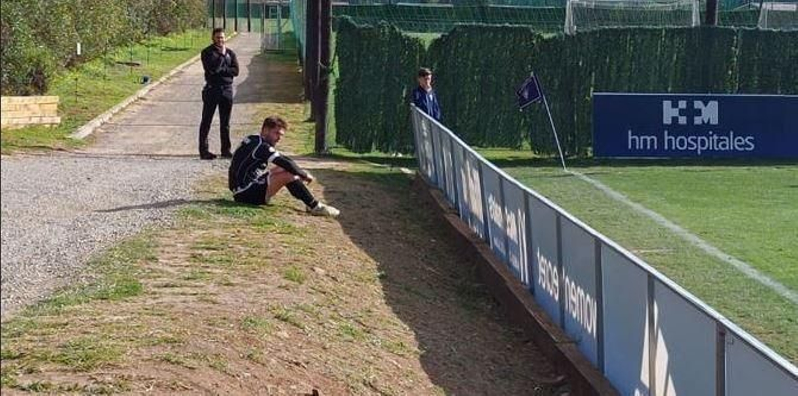 Fran Carbià, desolado, tras ser expulsado el domingo en Marbella