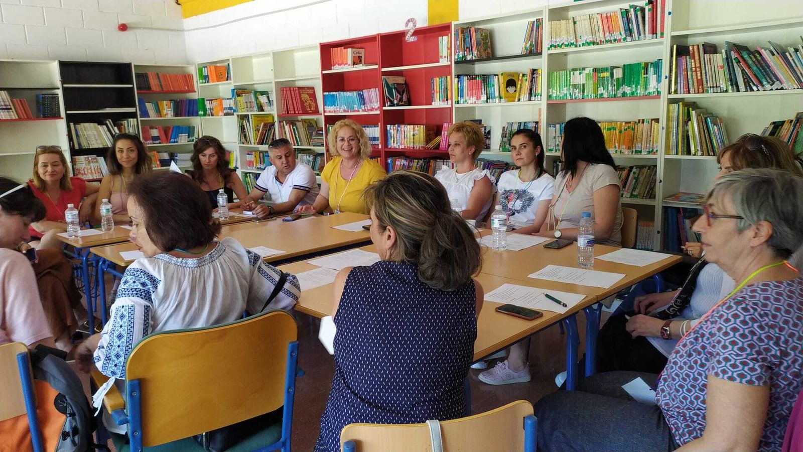 Reunión de profesores del proyecto.