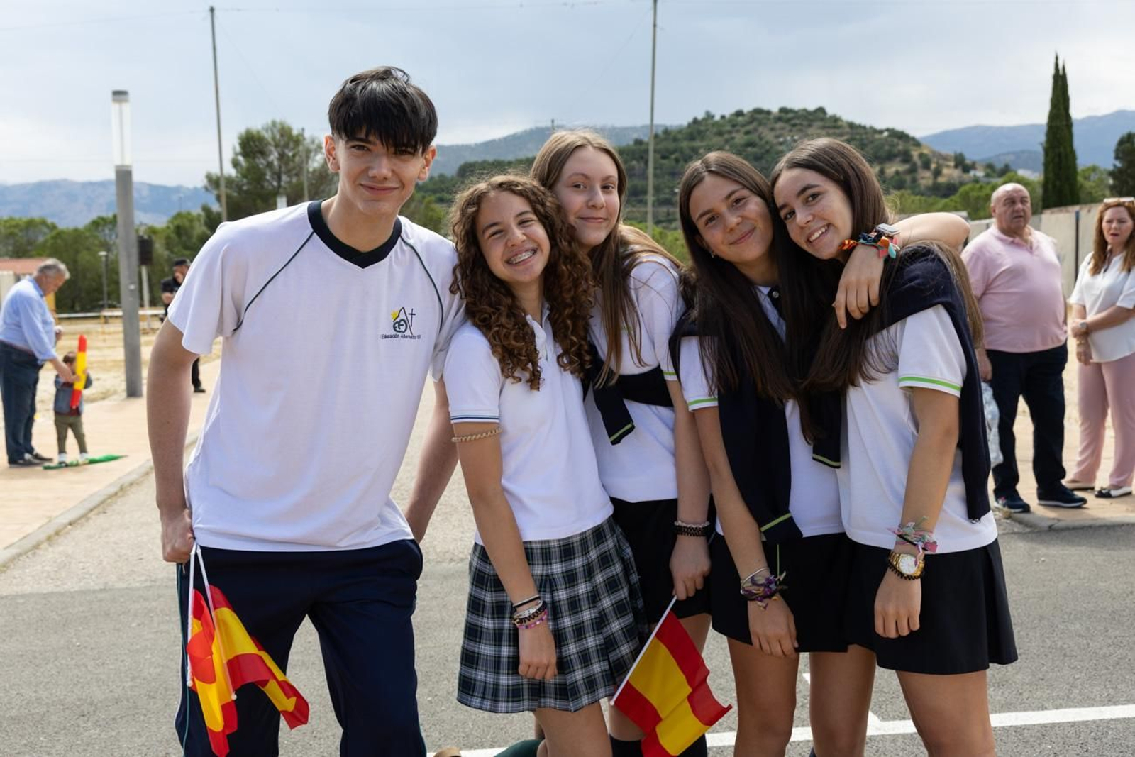 Exhibición de la Patrulla Aspa del Ejército del Aire y del Espacio con motivo del 1.200 aniversario de la capitalidad de Jaén