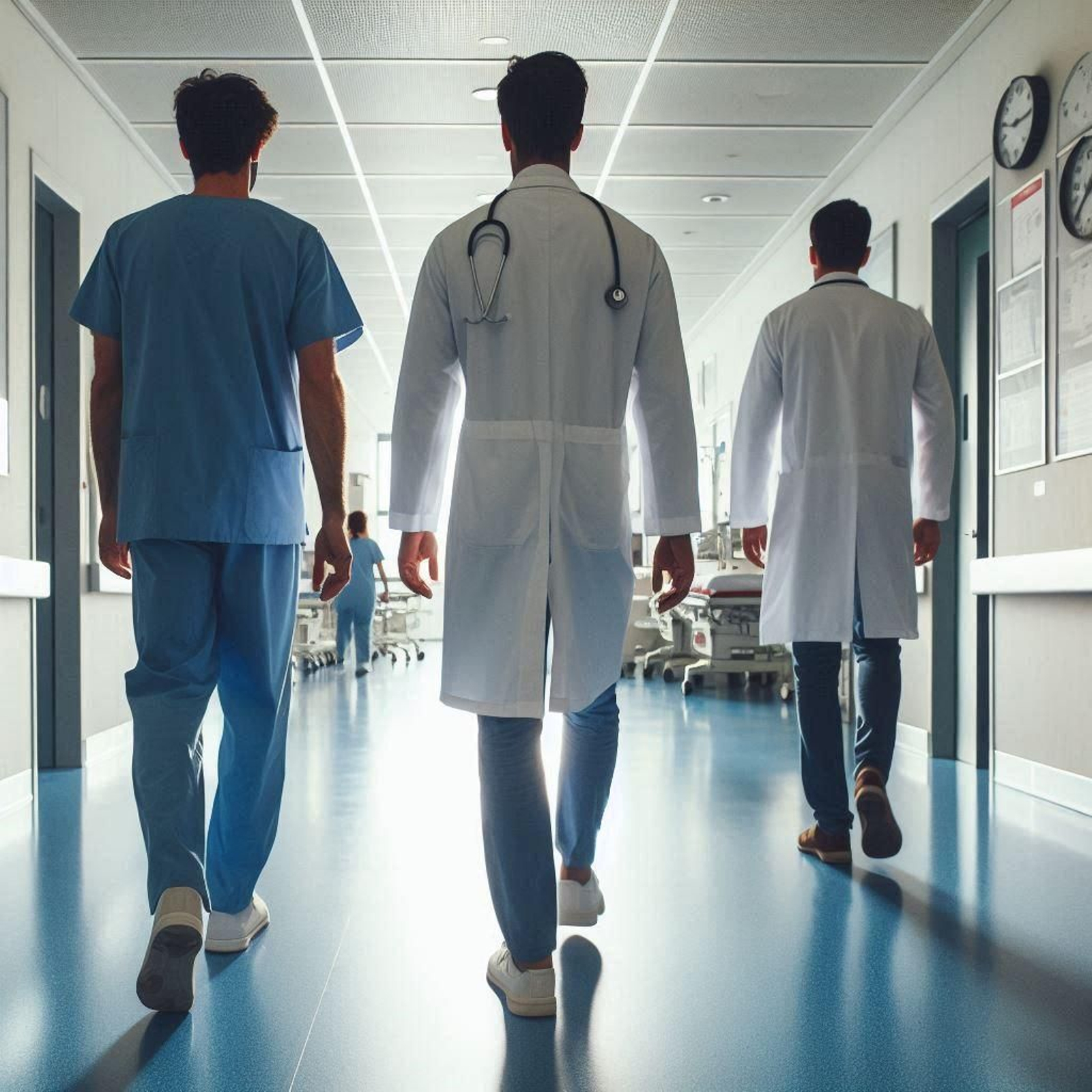 Médicos en un servicio de urgencias.