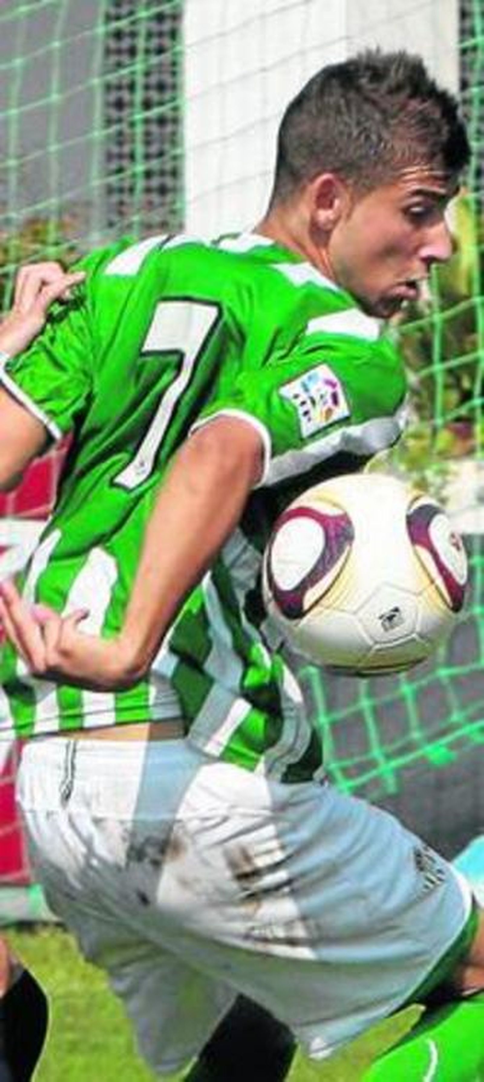 Vadillo, en acción ayer.