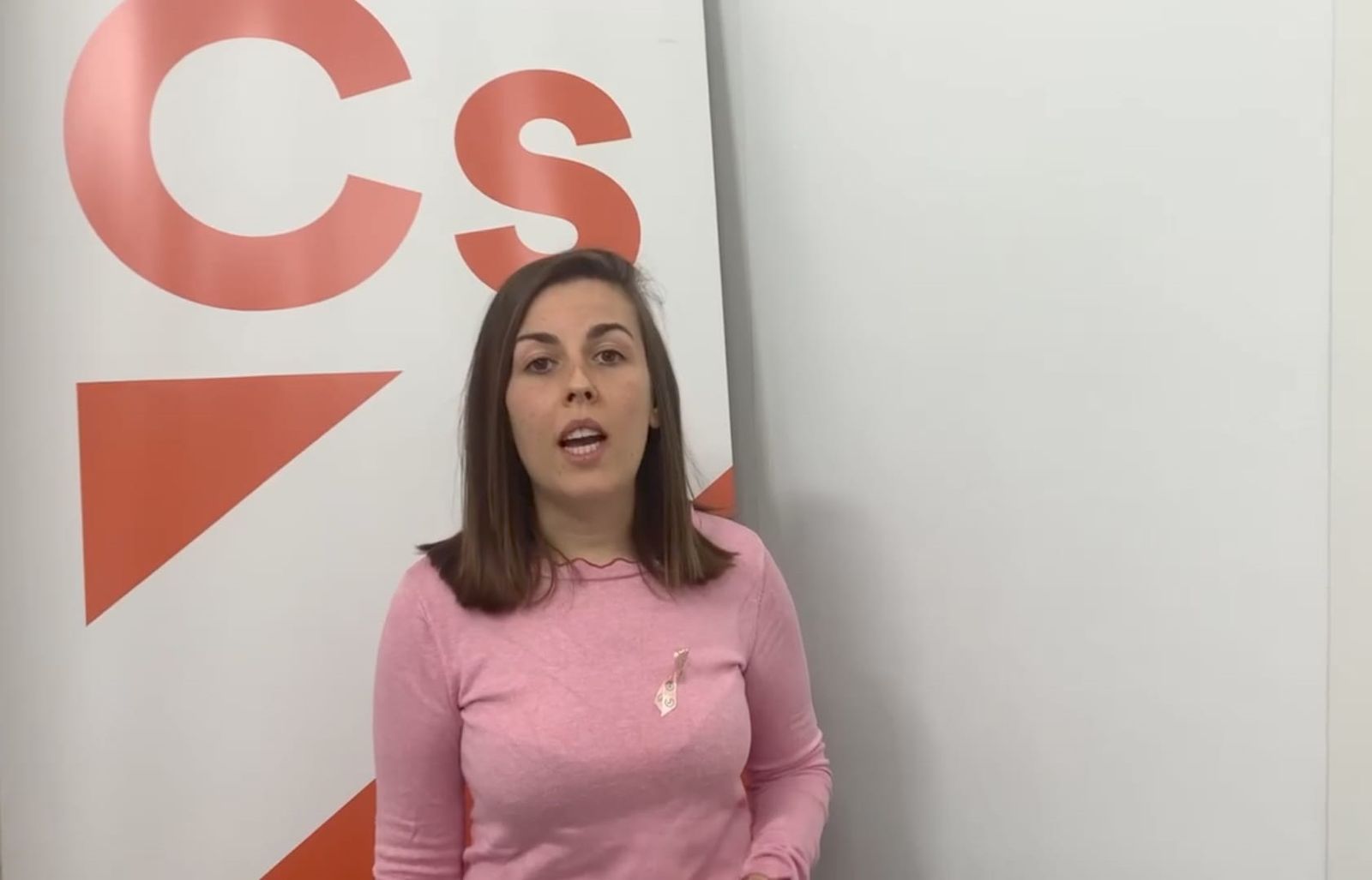 Captura de un vídeo cuando María Salazar representaba a Ciudadanos.