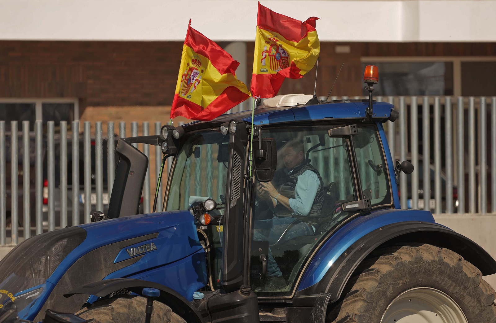 Fotos de la tractorada de agricultores del Valle del Guadiaro en el Campo de Gibraltar