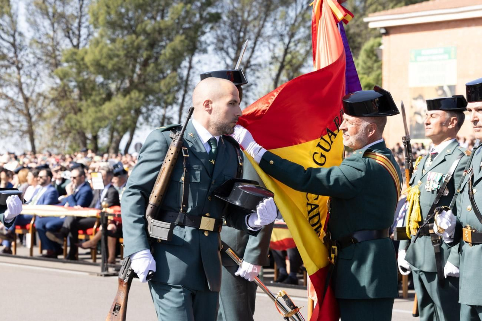 Acto de jura de bandera de la 130ª promoción de guardias civiles de la Academia de Baeza