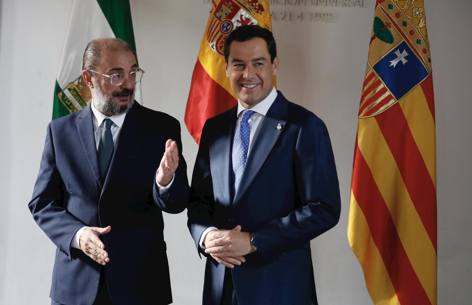 Juanma Moreno y Javier Lambán, en 2022.