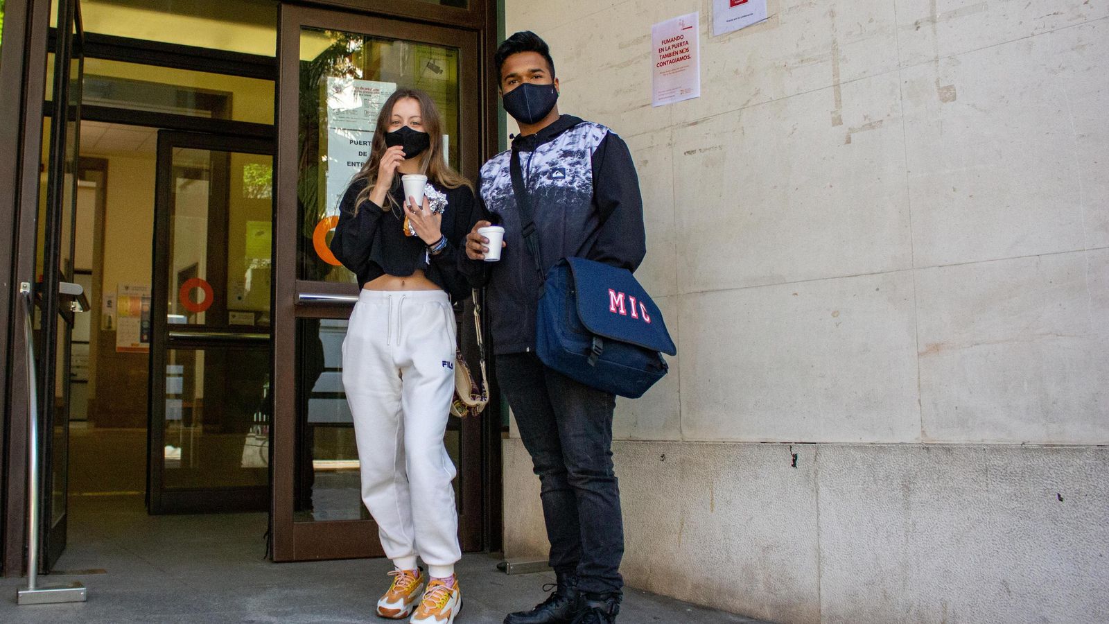 Alba Conde y Kaell Almeida, en Sociología y Ciencias Políticas.