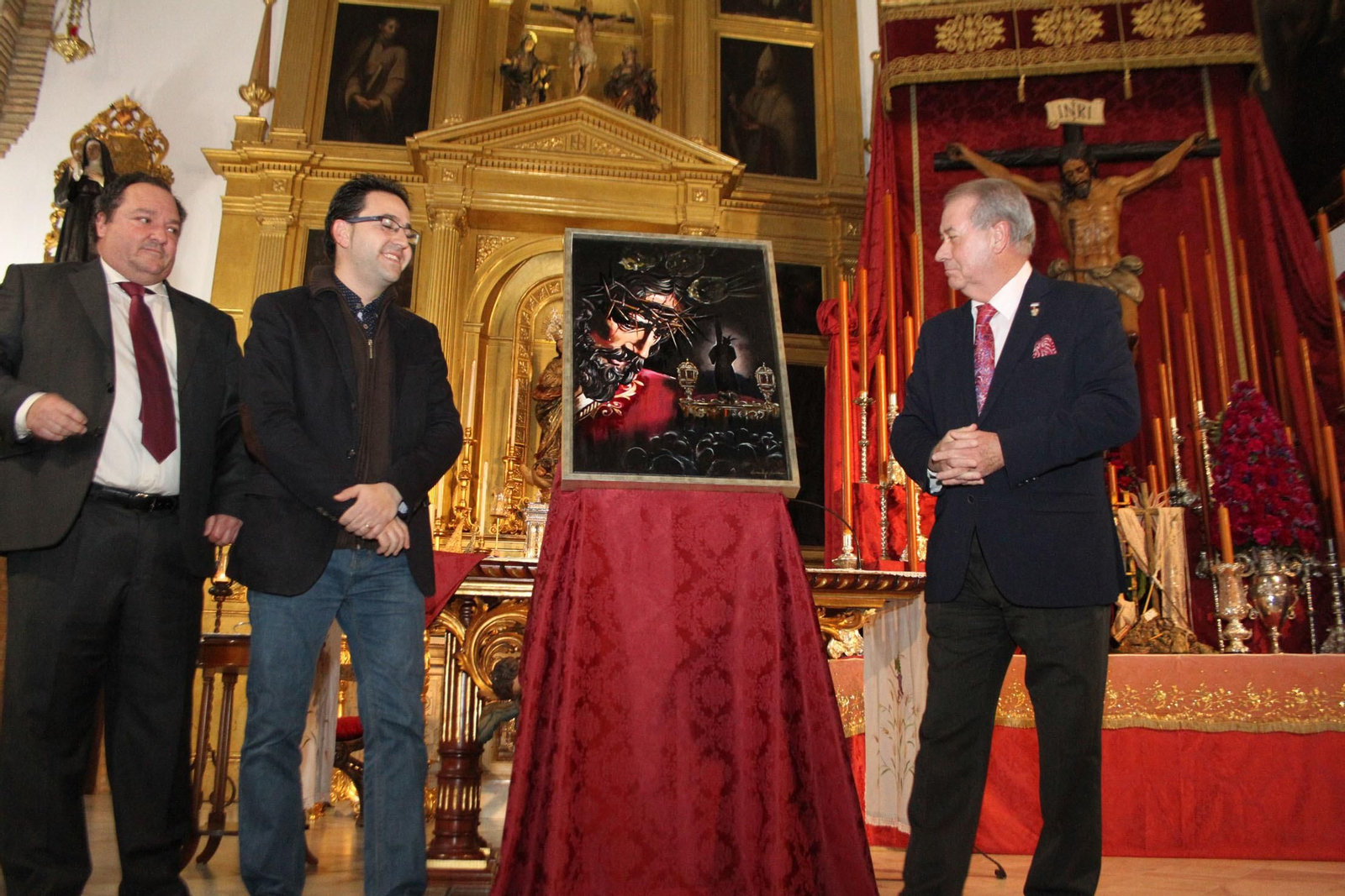 Imágenes de la Presentación del cartel del Vía Crucis de Pasión en las Agustinas