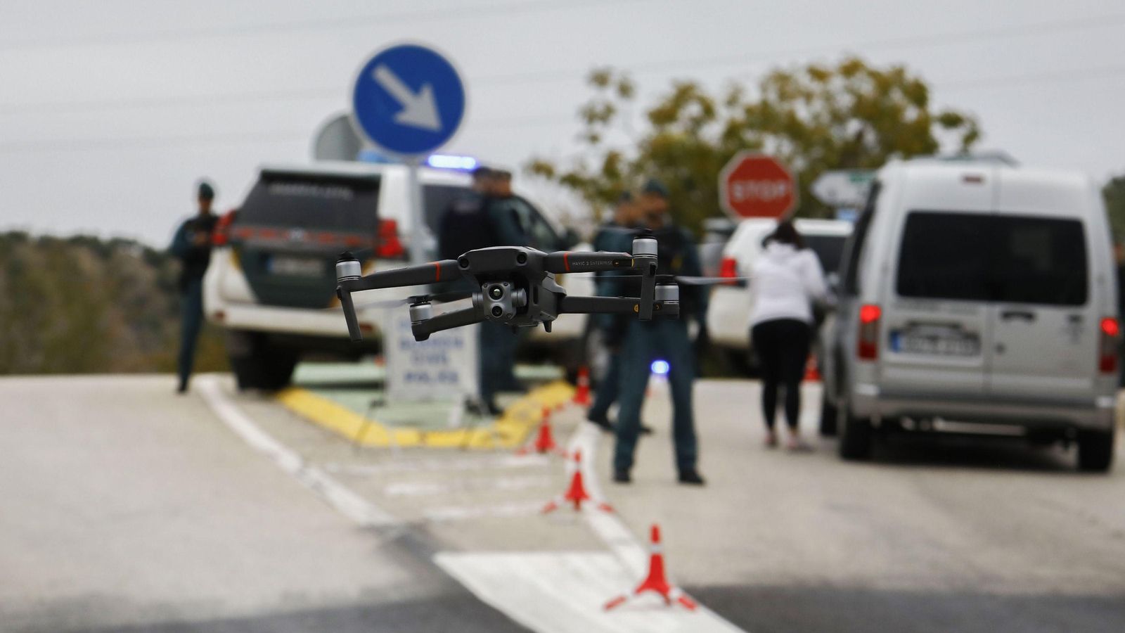Uno de los drones de la Guardia Civil. Uno de los drones de la Guardia Civil.