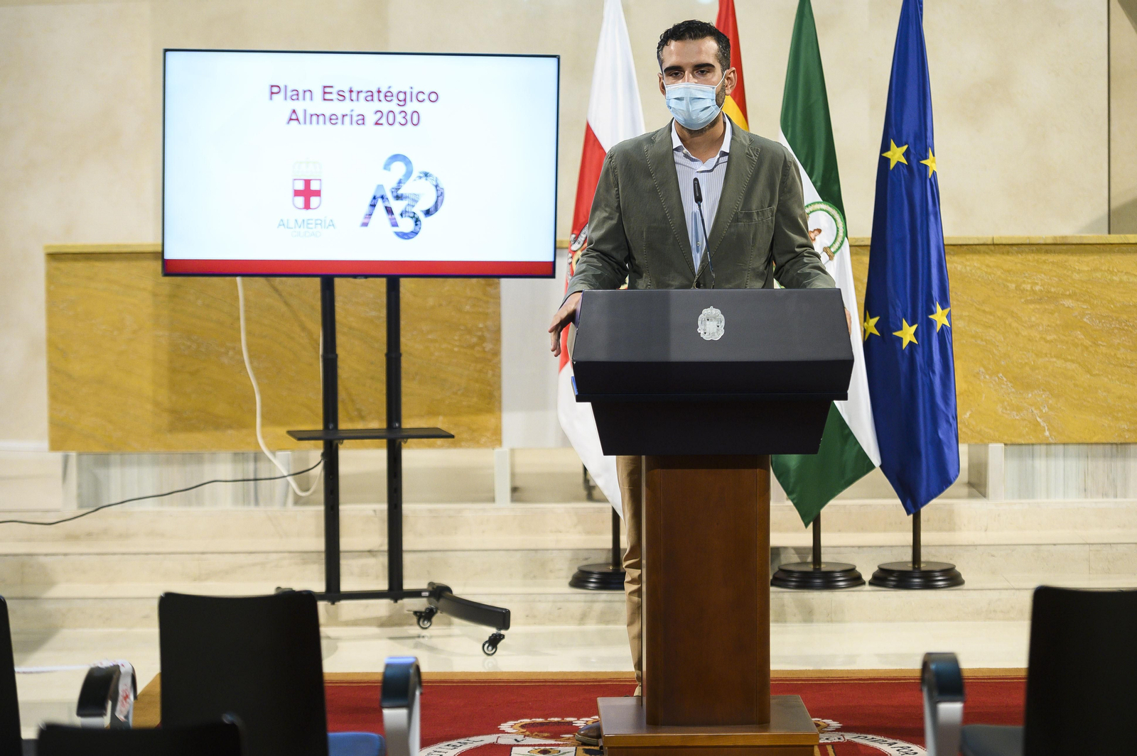 El alcalde de Almería, en la presentación del Plan Estratégico