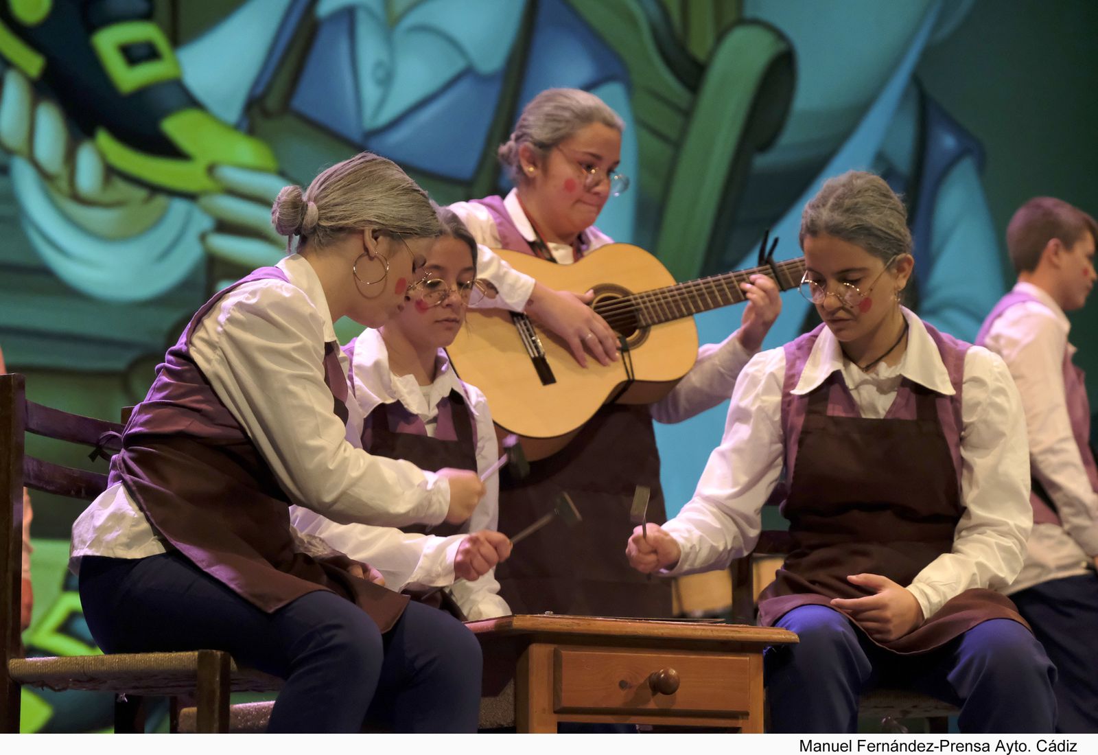 La comparsa barbateña 'Chabeta'.