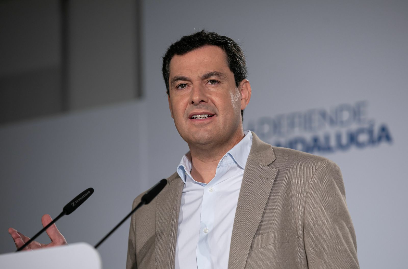 El presidente de la Junta de Andalucía, Juanma Moreno.