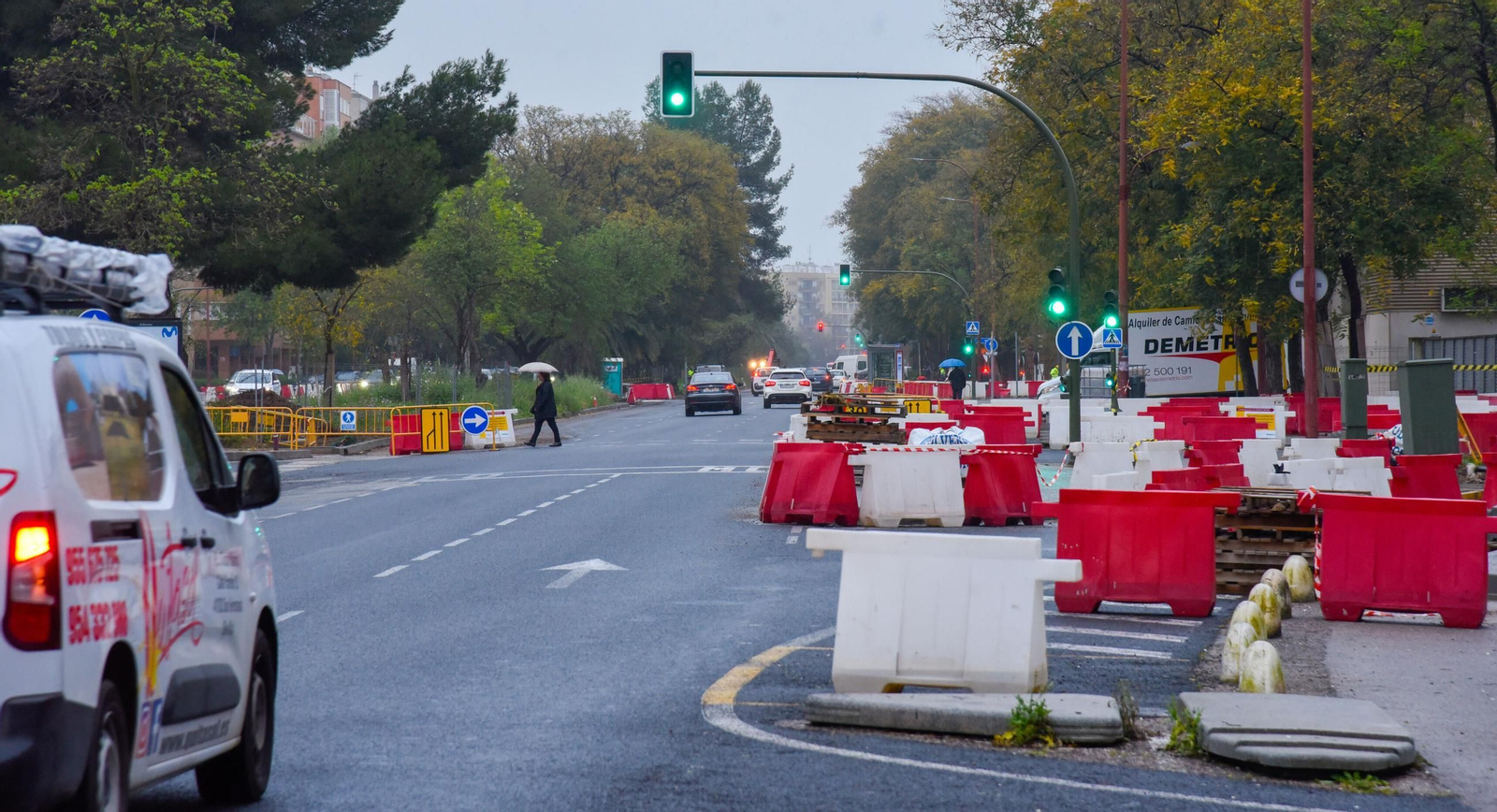 Las fotos de las obras de Tranvibús en Sevilla Este