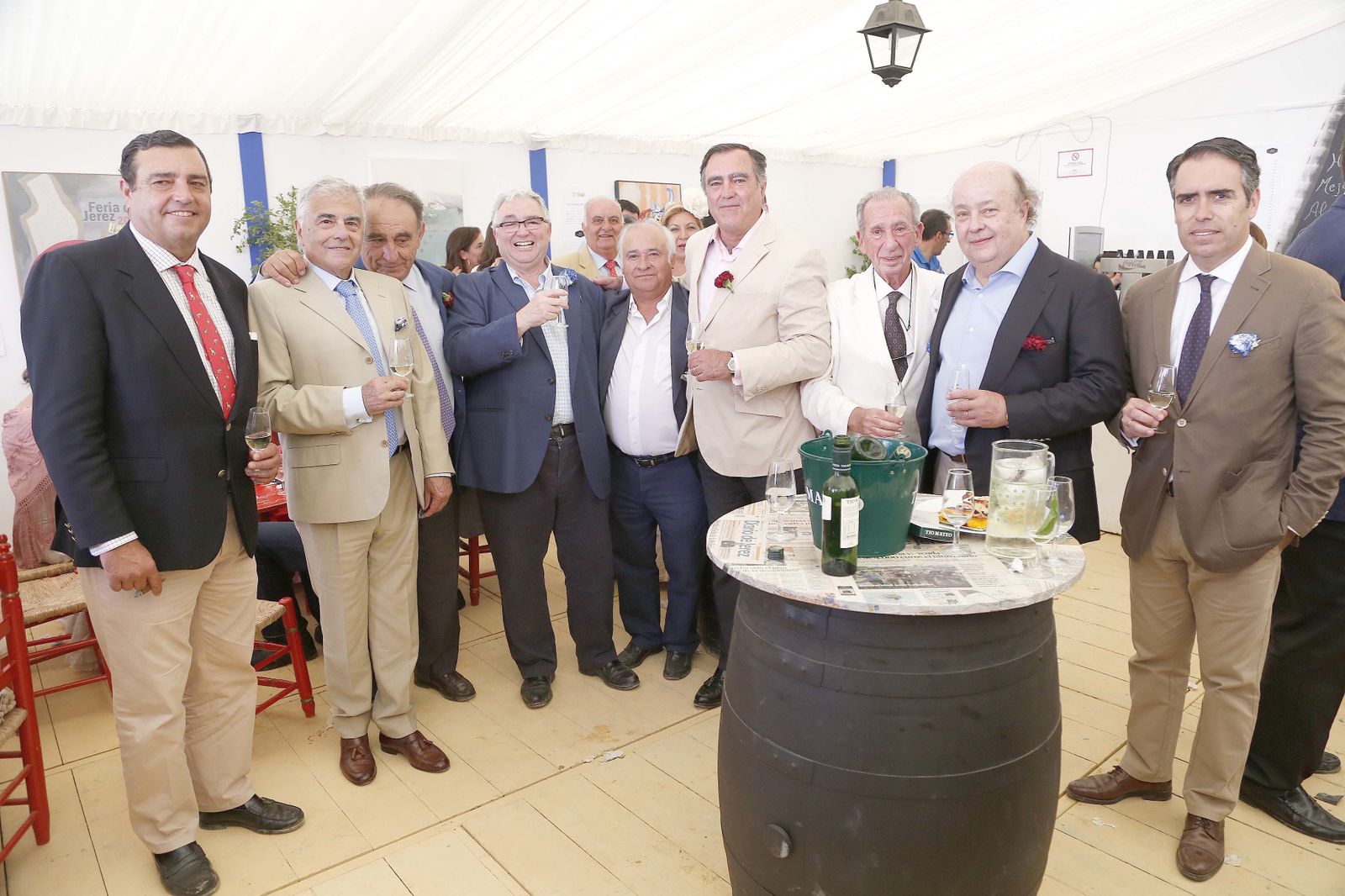 Juan Carlos Estévez, Boni Movellán, Ricardo Gallardo, Francisco Yuste, Juan Gordillo, Manuel del Río, José Ramón Estévez y Rafael Navas.