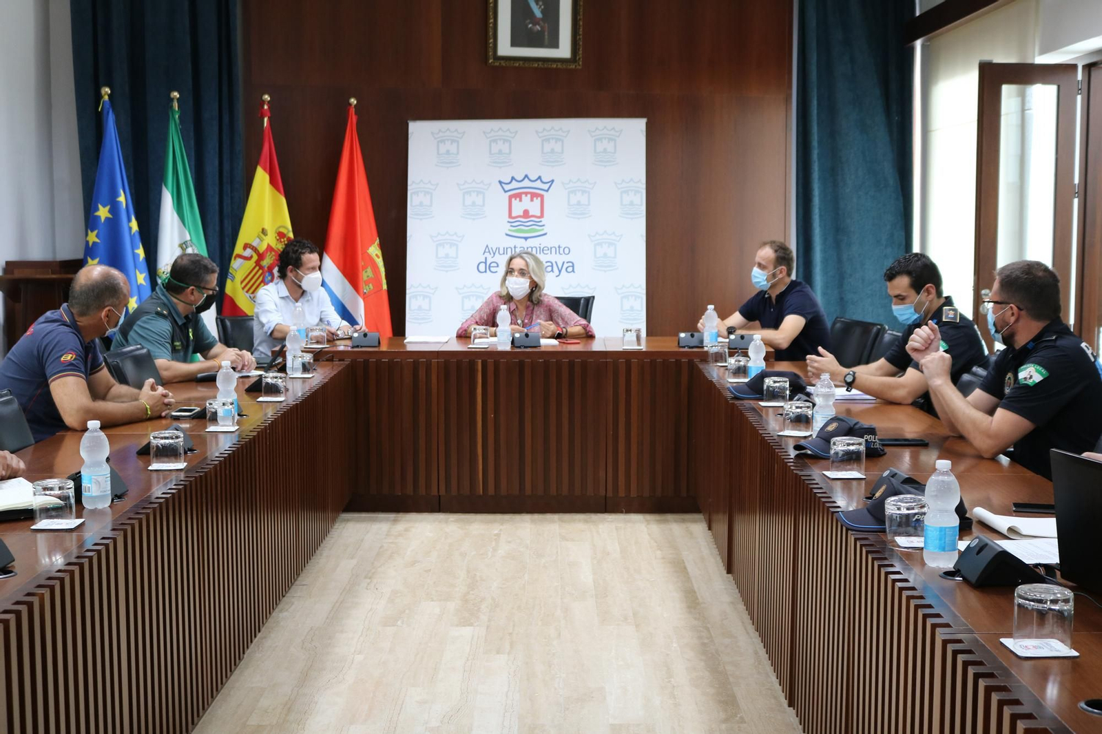 La reunión que ocurrió en la sala de Plenos del Ayuntamiento