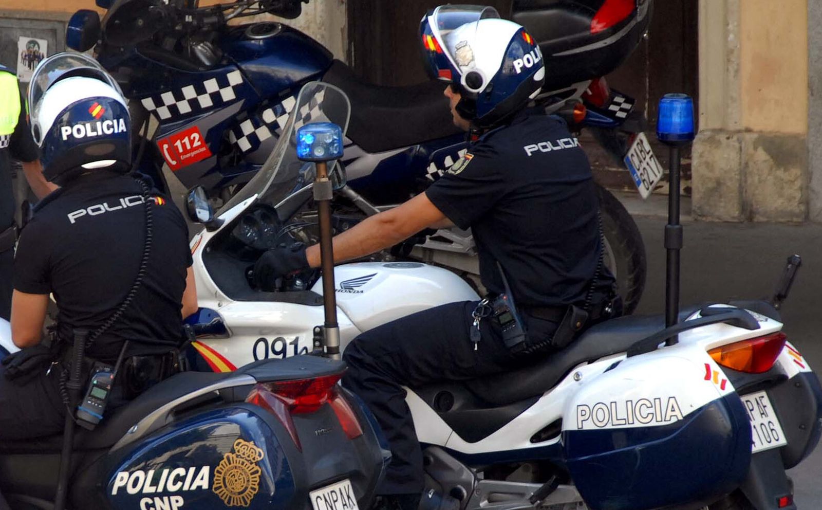 Dos agentes de la  Policía Nacional de Jerez en moto, en una imagen de archivo