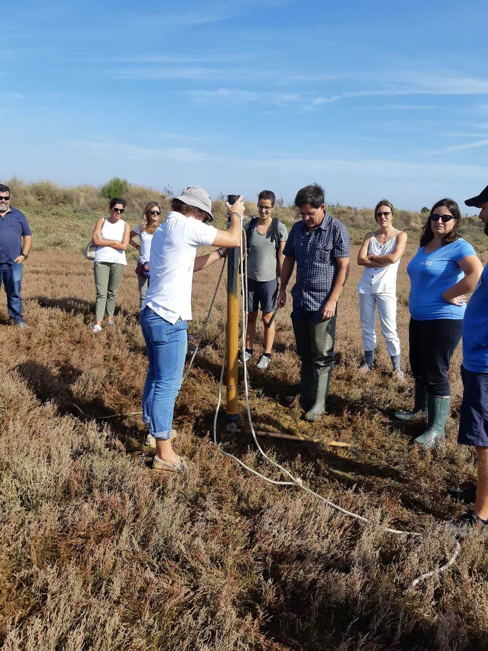Clases prácticas para ilustrar a los participantes sobre el almacenamiento del CO2.
