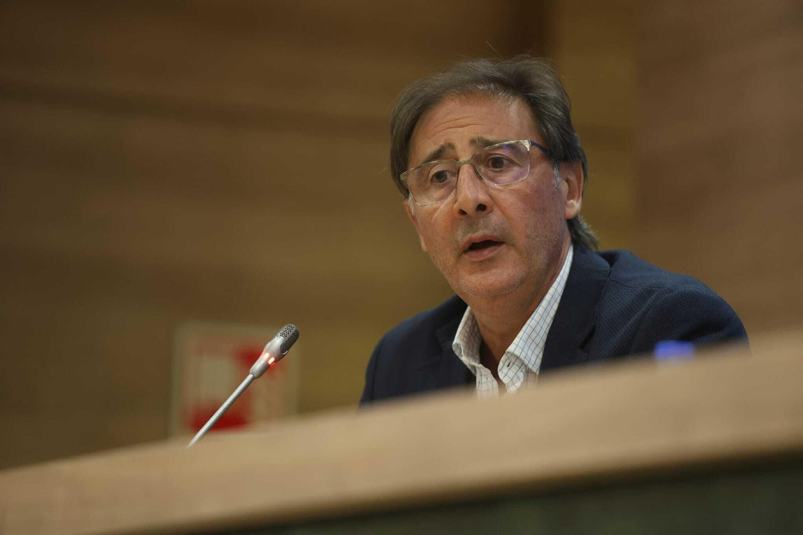 Loren Juarros, en sala de prensa