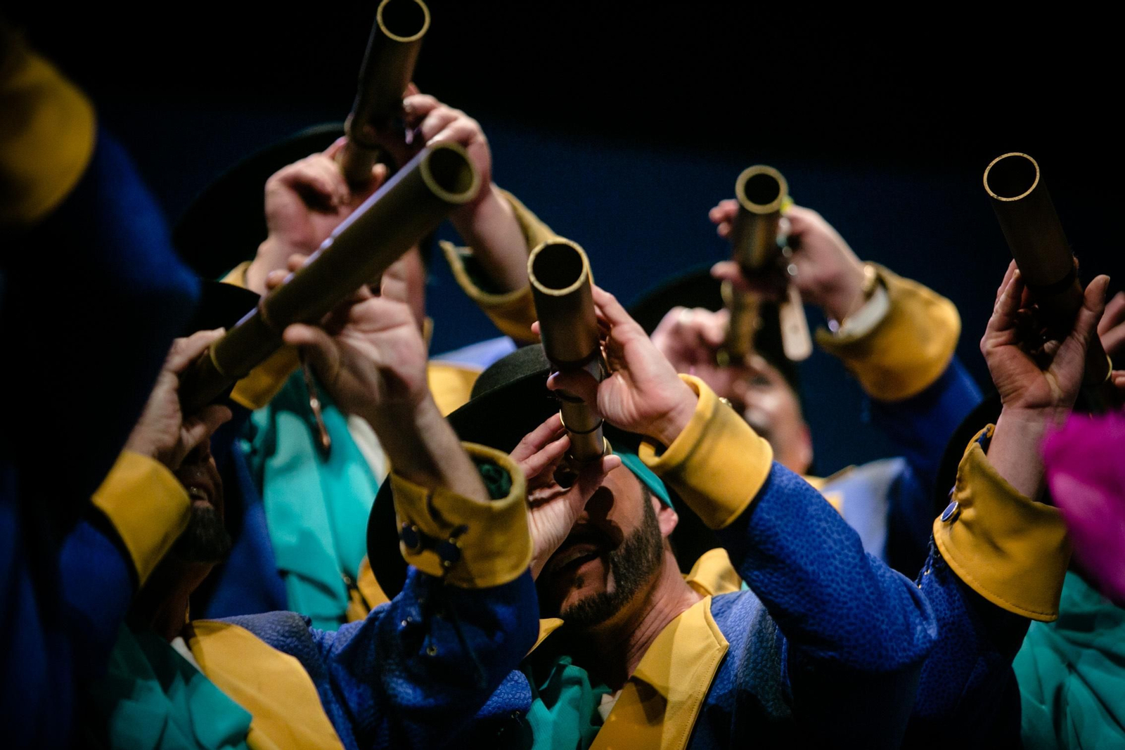 El coro Cádiz desde el cielo, que intervino en la función de este lunes
