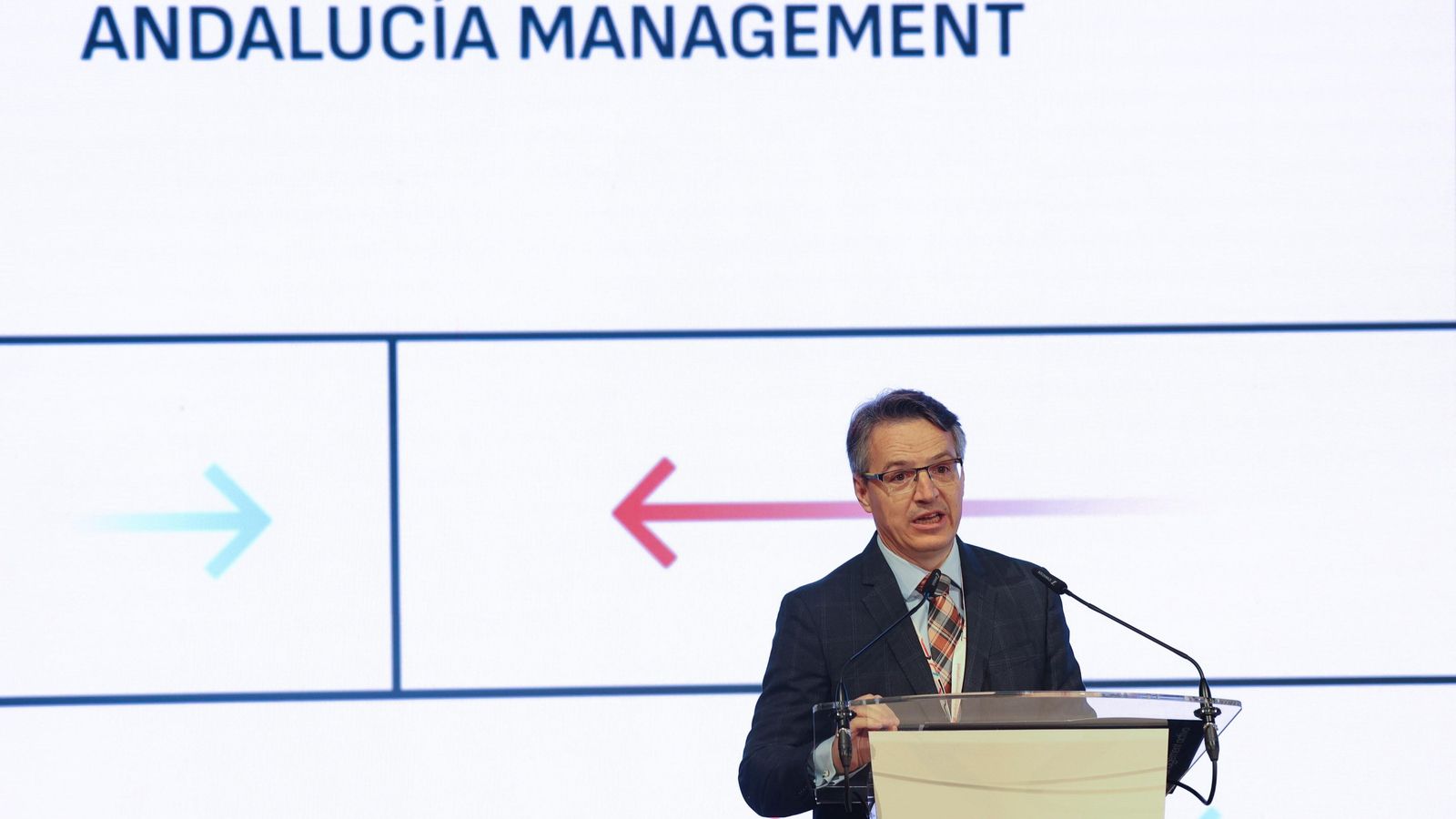 El director de Andalucía Management, Francisco Cabrera, en la apertura del evento. El director de Andalucía Management, Francisco Cabrera, en la apertura del evento.
