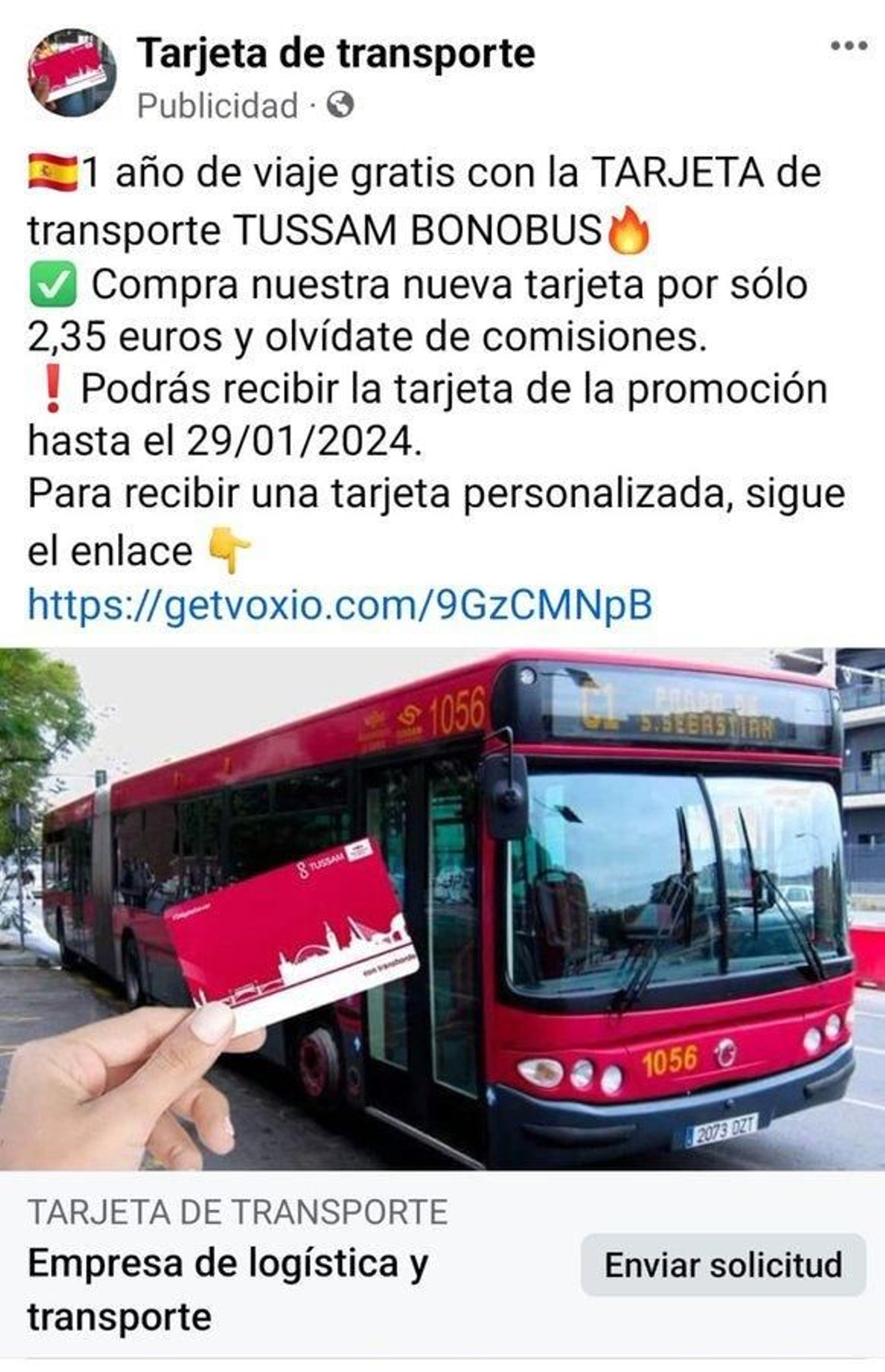 El alcalde alerta de una estafa en la que se ofrece un año de viajes gratis en los autobuses de Tussam