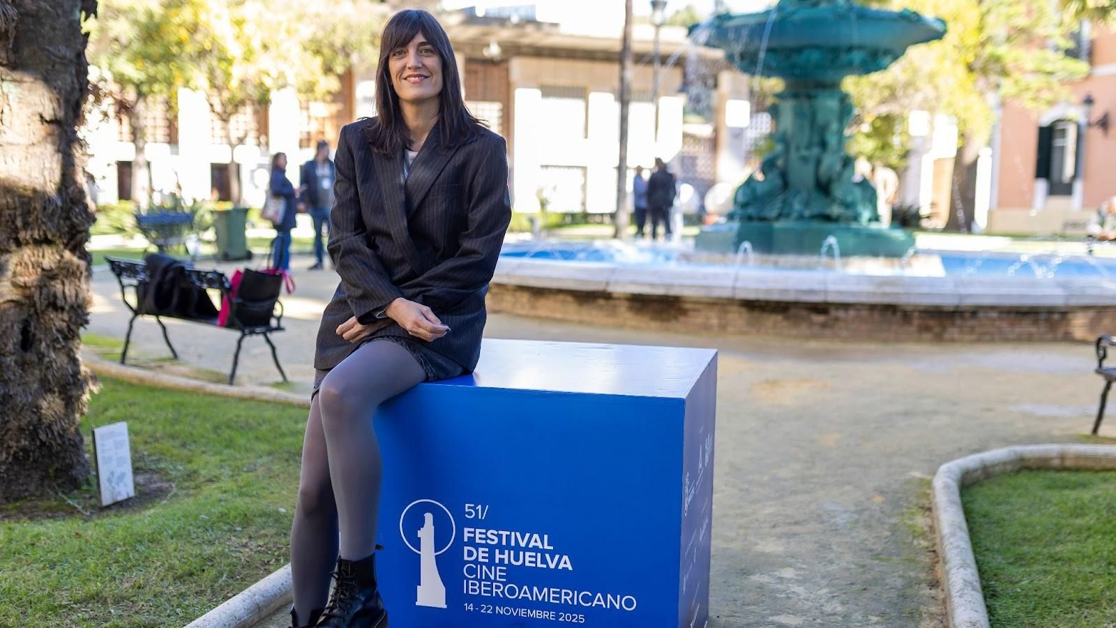 La realizadora, Reyes Gallegos, en el Festival de Huelva de Cine Iberoamericano.