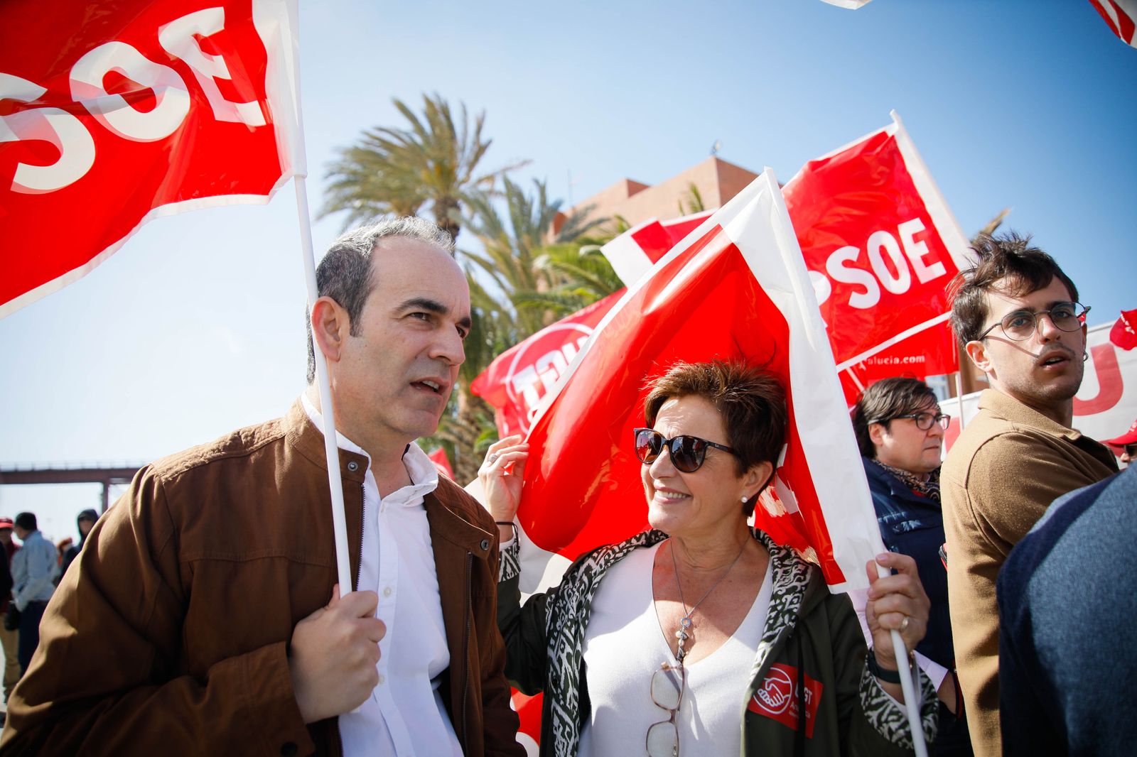 Las imágenes de la manifestación del Día del Trabajador en Almería