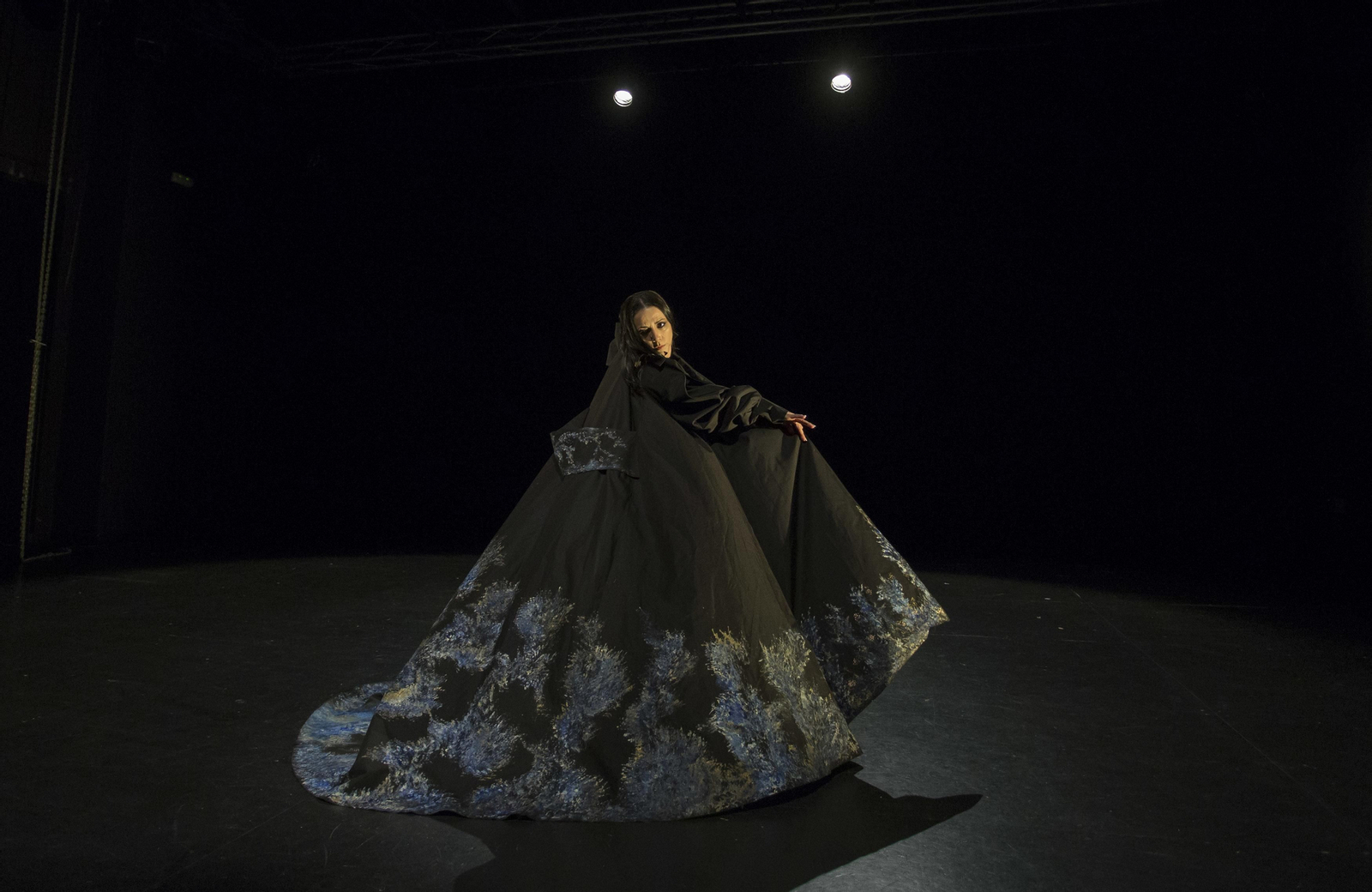 Eva Yerbabuena en el ensayo del espectáculo 'cuentos de azúcar'