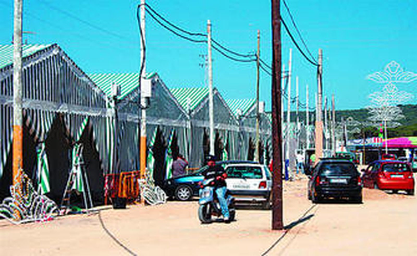 Últimos preparativos, ayer, para la Semana del Atún.