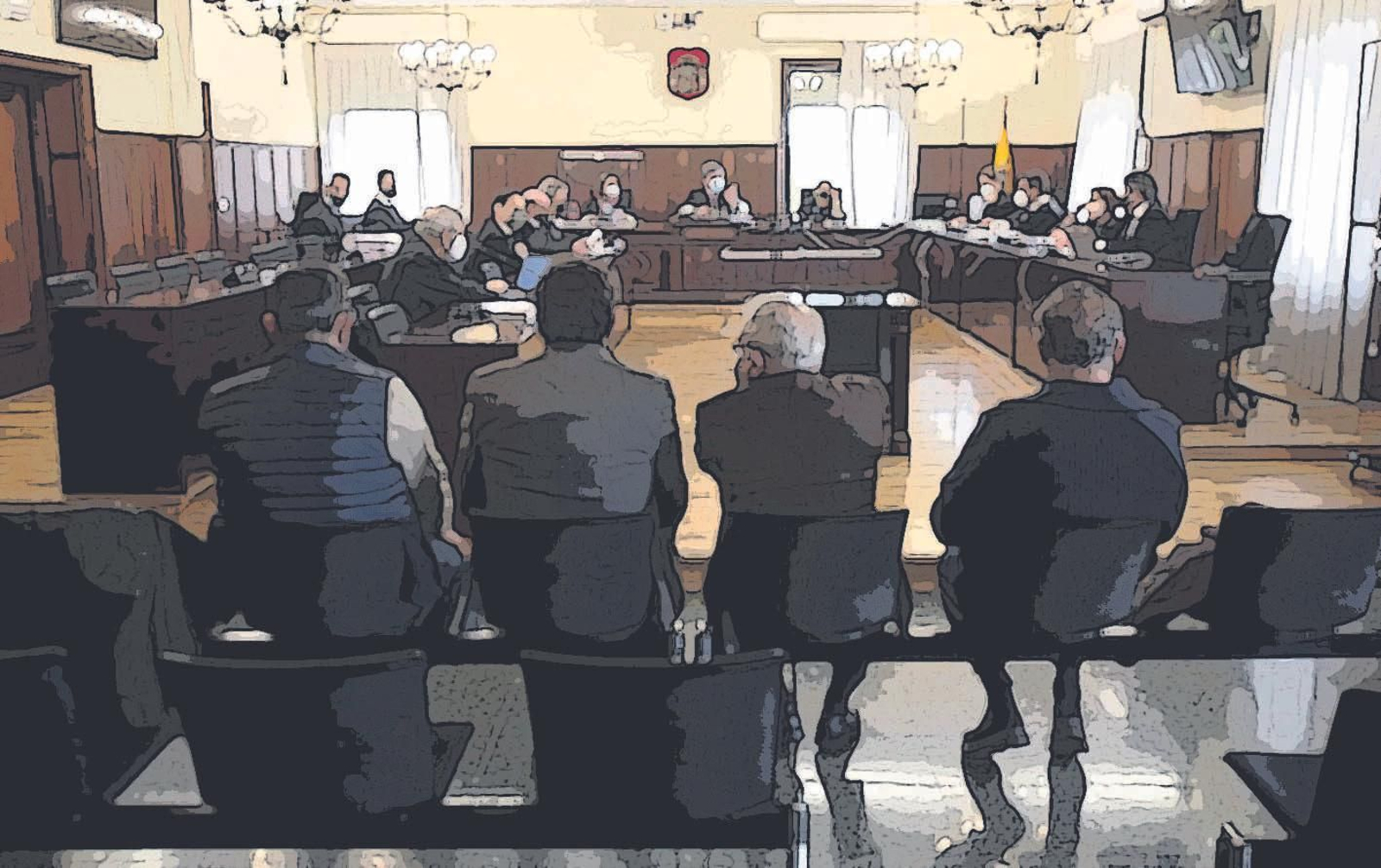 Los acusados en uno de los juicios de los ERE.