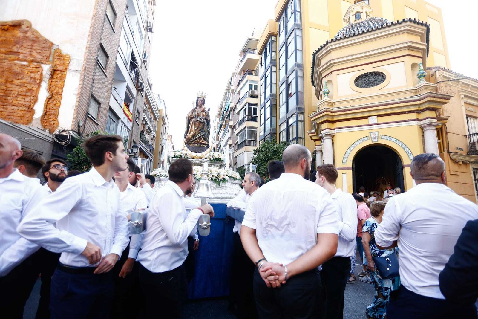 El traslado de la Virgen de la Victoria a la Catedral, en fotos