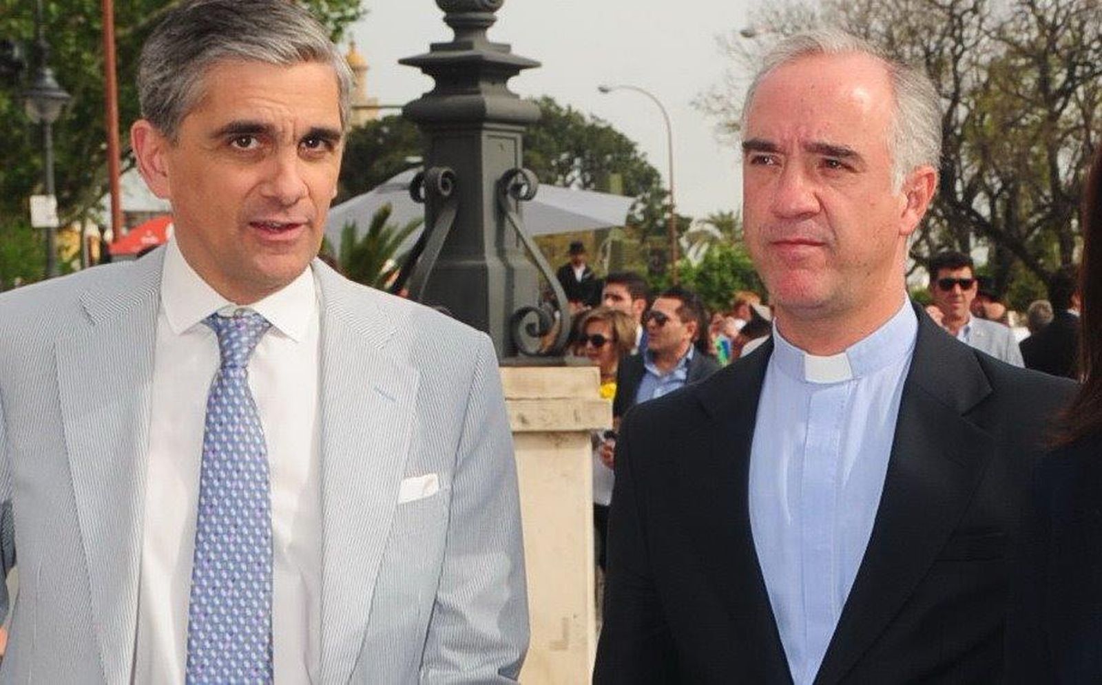 Jaime de la Lastra Marcos y el sacerdote Ignacio Jiménez Sánchez-Dalp
