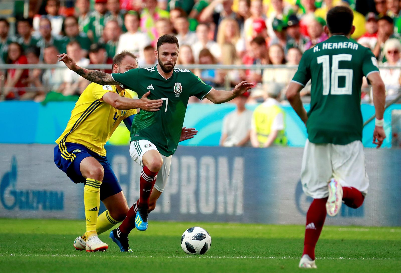Las imágenes del México-Suecia