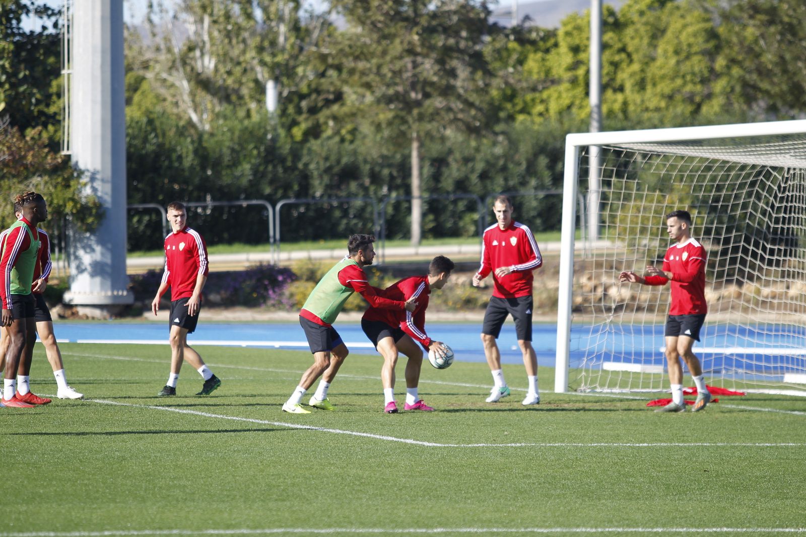 Fotogalería del entrenamiento del Almería previa al partido ante el Numancia
