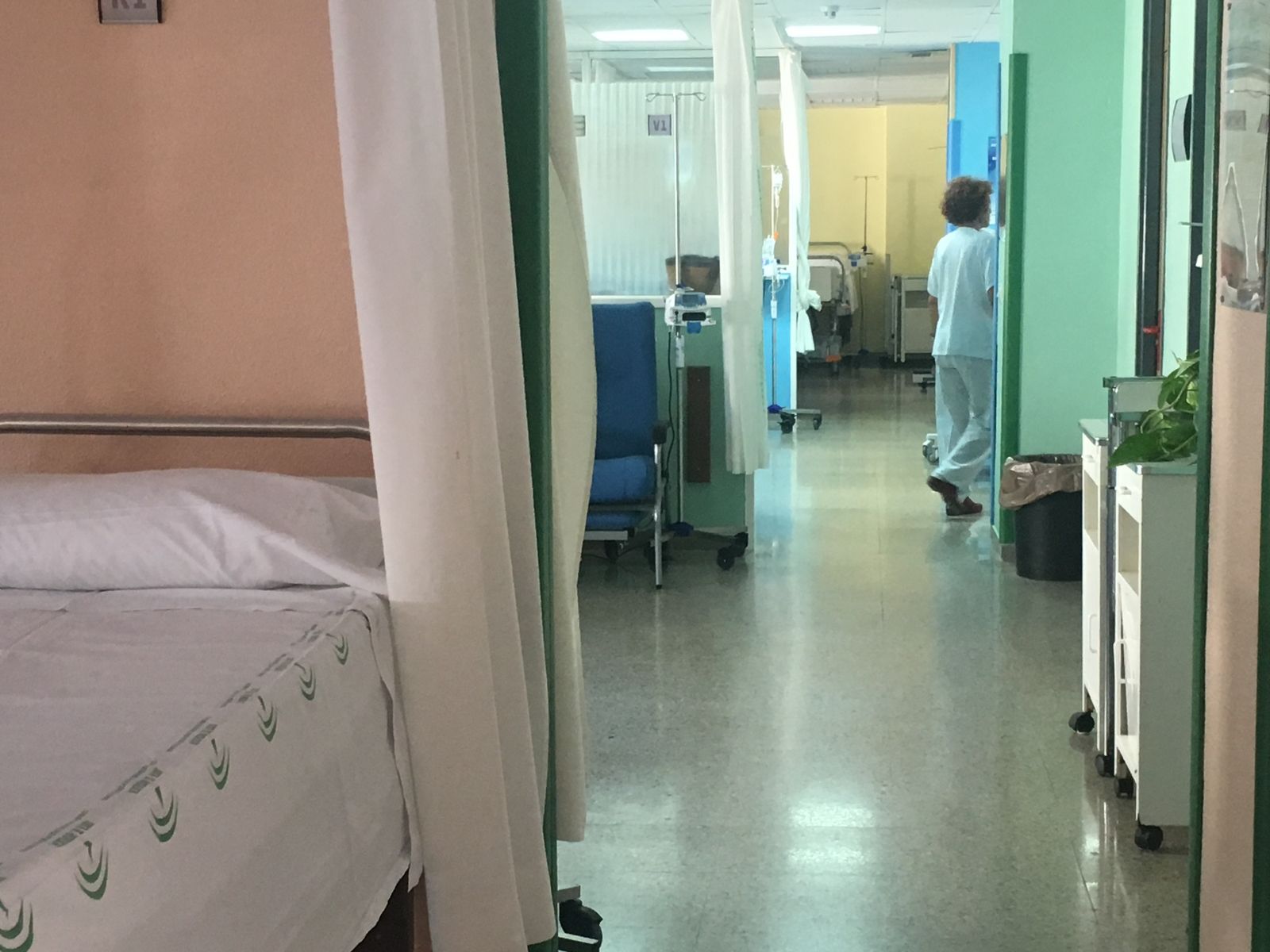 Una de las áreas de hospitalización del Infanta Elena.