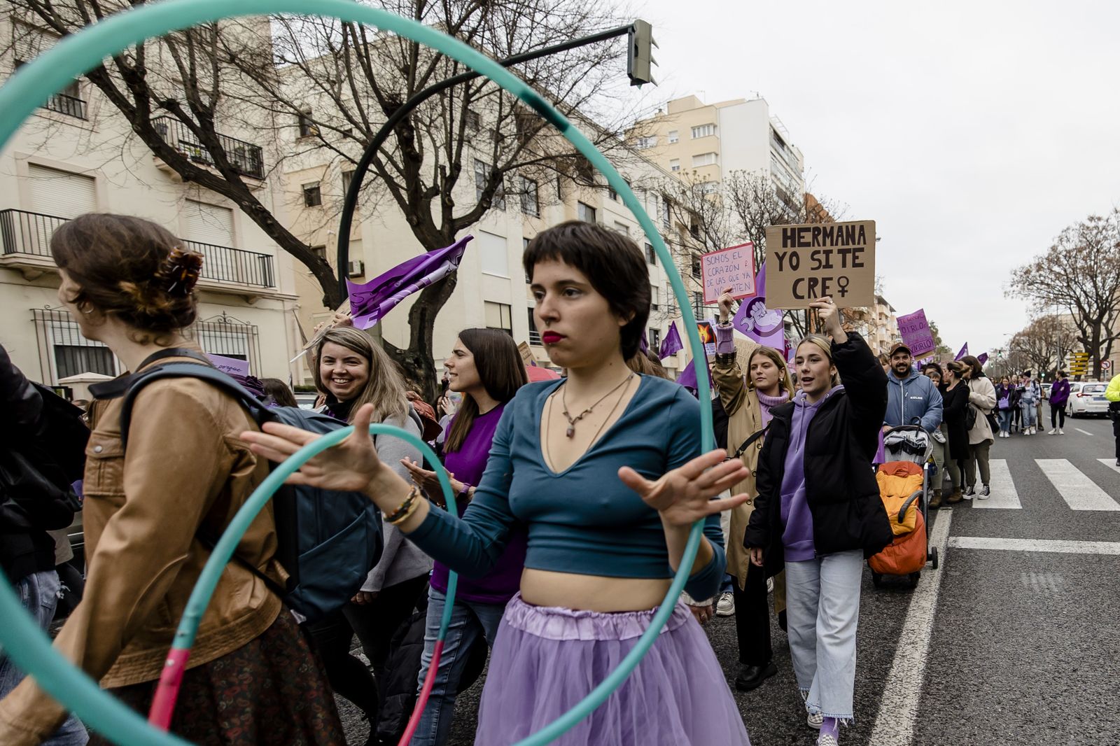 Las imágenes de la manifestación del 8M en Cádiz.