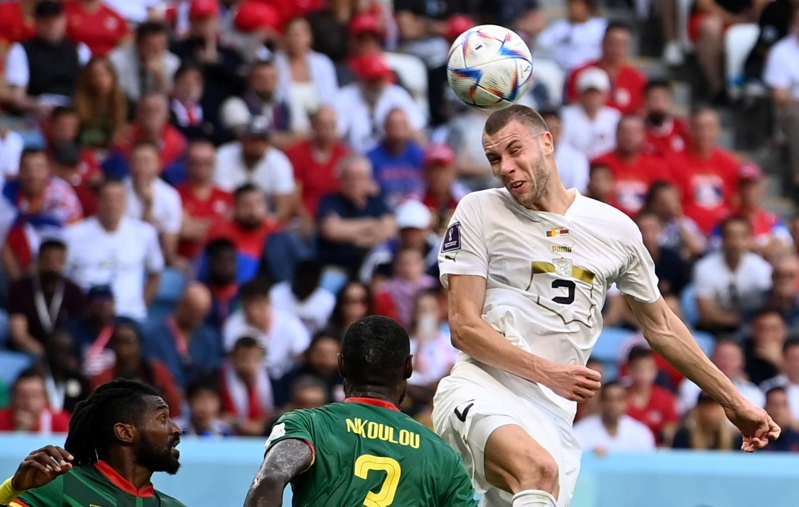 Las imágenes del Camerún - Serbia