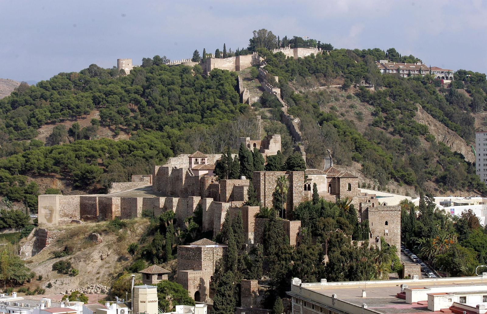 Entorno de Gibralfaro en Málaga.