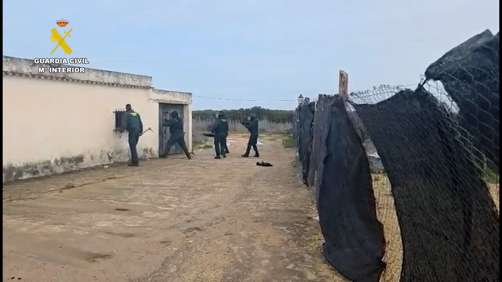 Operativo del Guardia Civil en Conil.