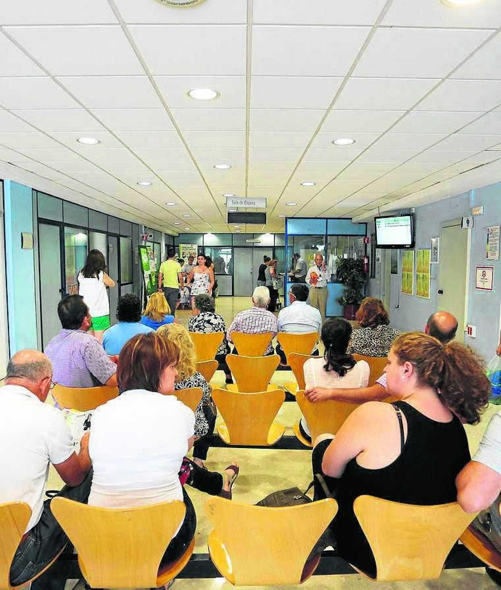 Imagen de una sala de espera en el hospital de Jerez.