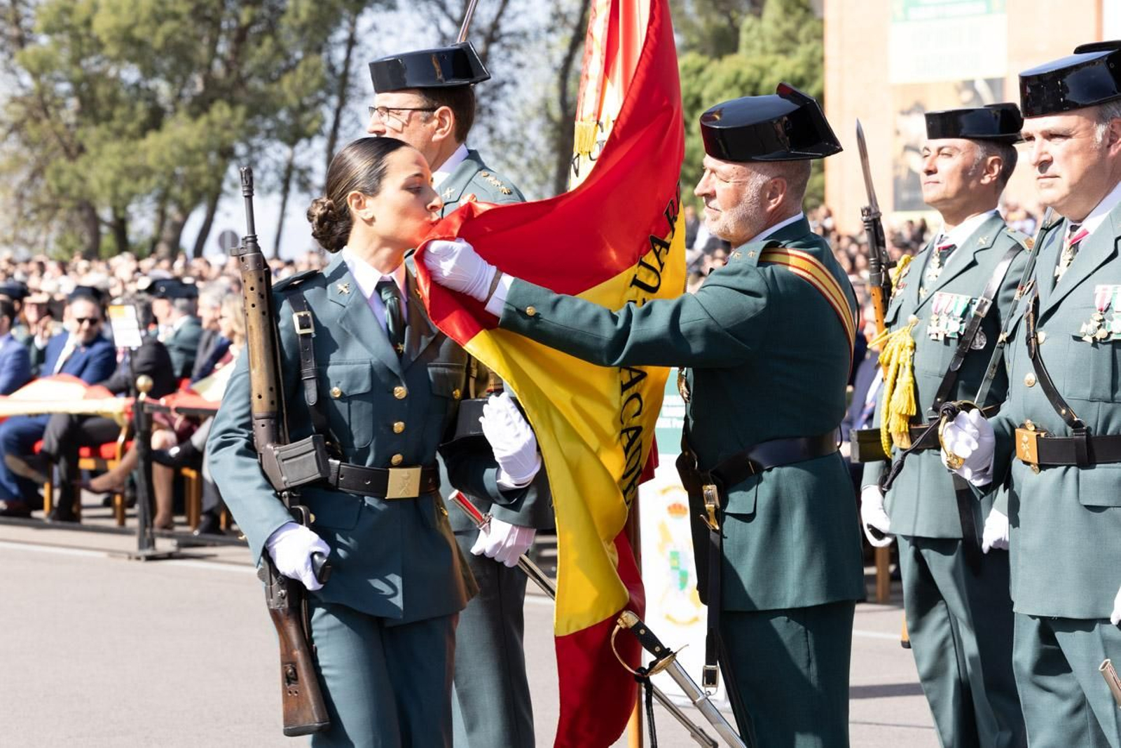 Acto de jura de bandera de la 130ª promoción de guardias civiles de la Academia de Baeza
