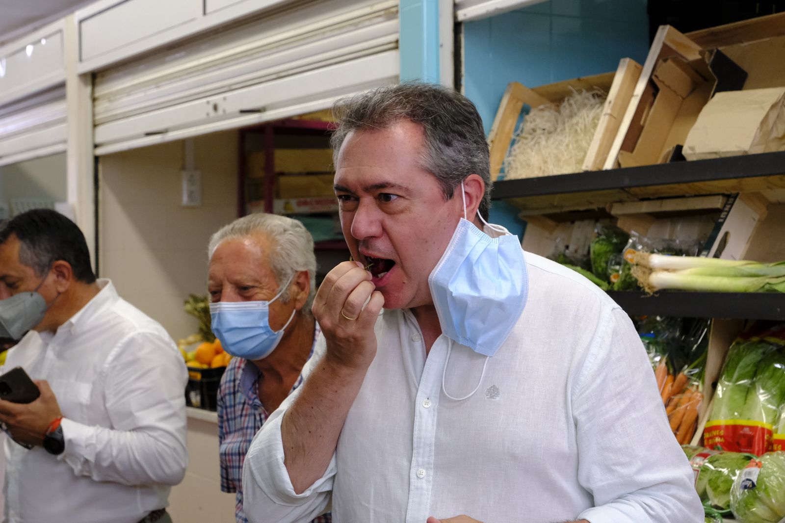 Juan Espadas, candidato a las primarias del PSOE, en Alhama y Bentarique. Almería