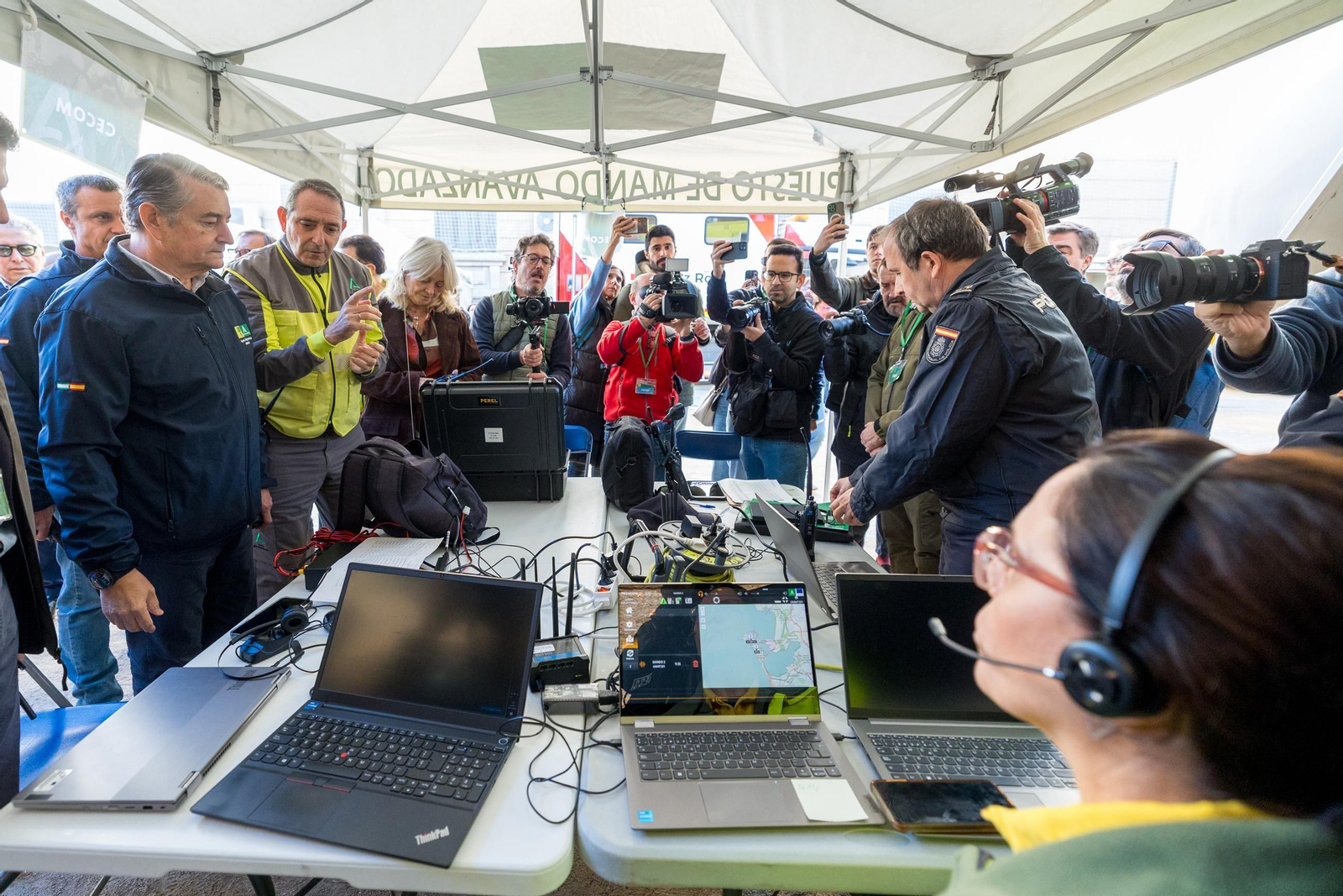 Todas las imágenes del simulacro de tsunami en Cádiz
